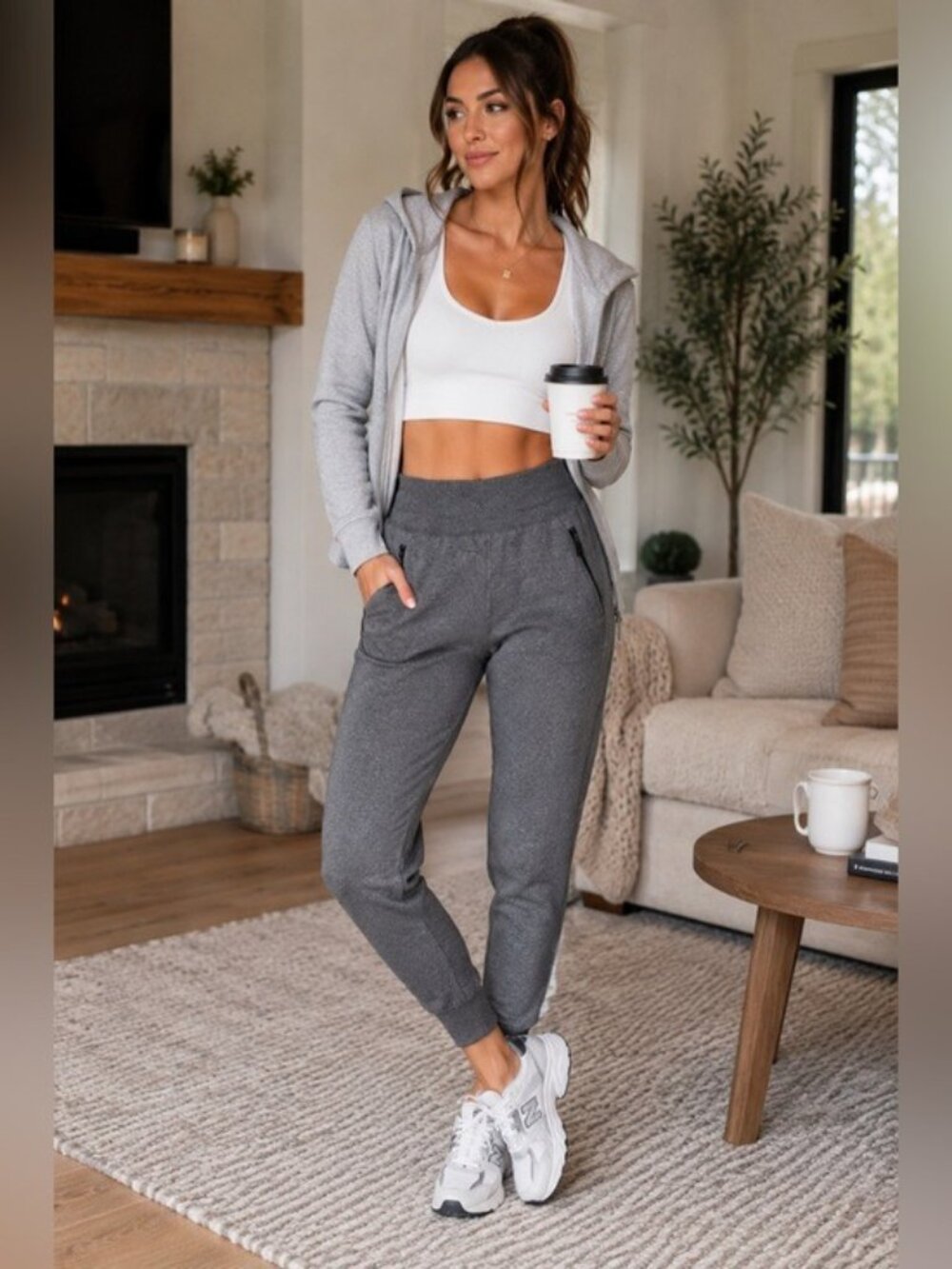 Athleta Venice Jogger Gray Athleisure Travel Lounge Jogger Pants XS